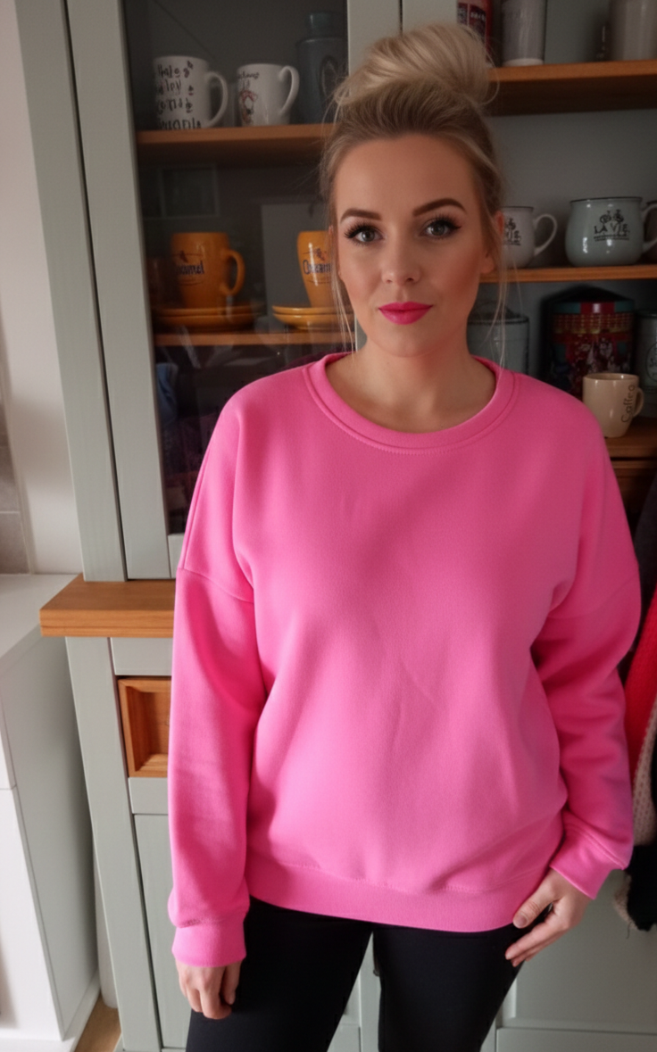 Damen Strickpullover "Mummy" – Oversized Sweater mit Statement