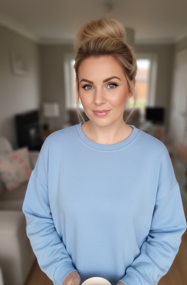 Damen Strickpullover "Cherie"  – Oversized Sweater mit Statement