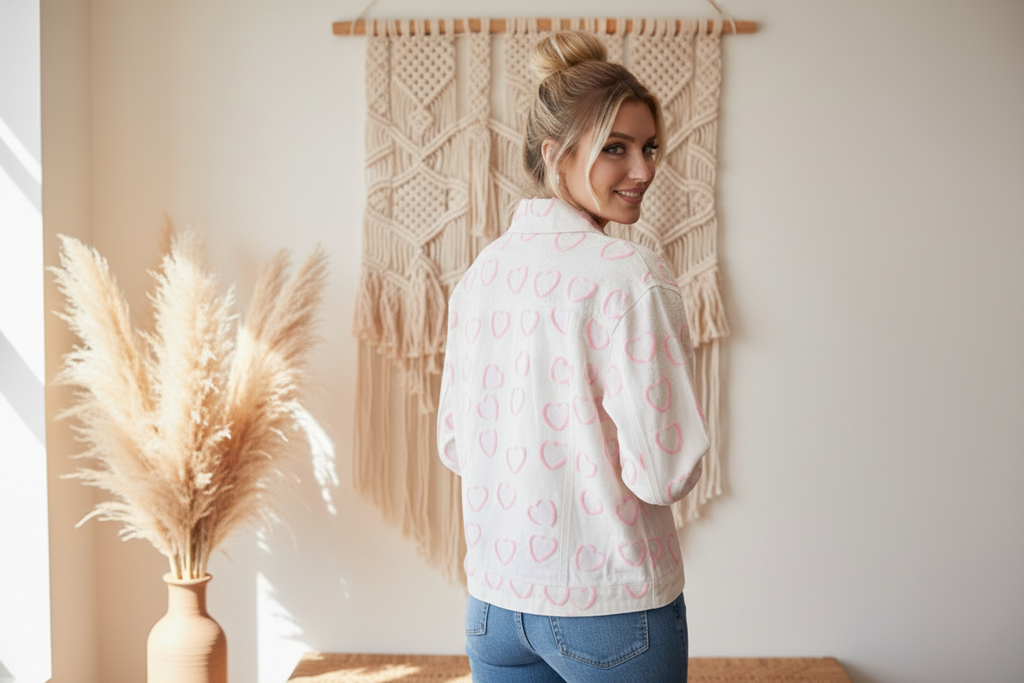 Damen Jeansjacke Oversized – Klassische Denim Jacke im Vintage-Look
