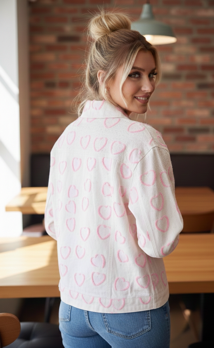 Damen Jeansjacke Oversized – Klassische Denim Jacke im Vintage-Look