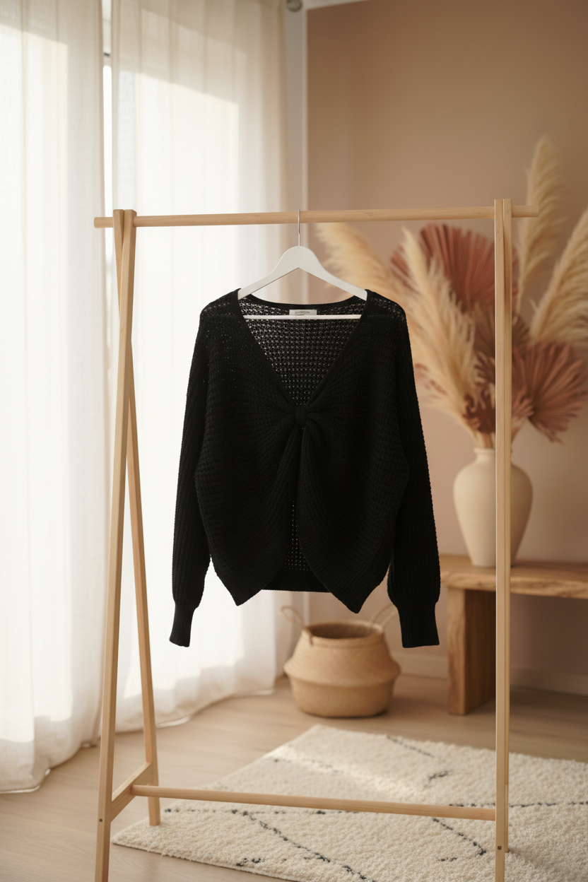 Damen Strickpullover Oversized – Kuscheliger Sweater mit Rundhals