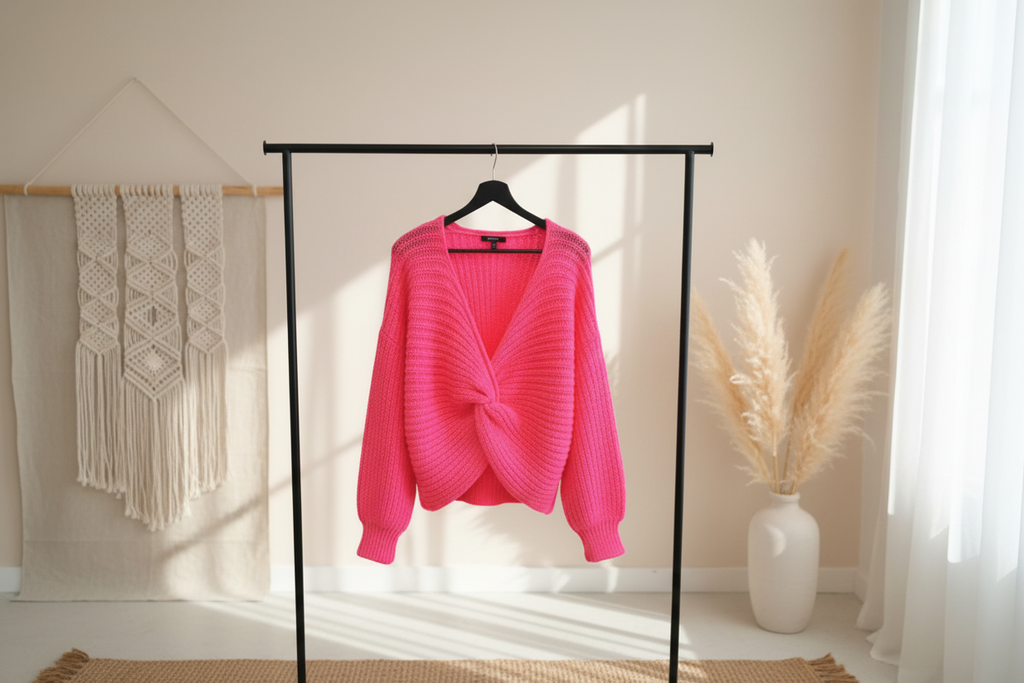 Damen Strickpullover Oversized – Kuscheliger Sweater mit Rundhals