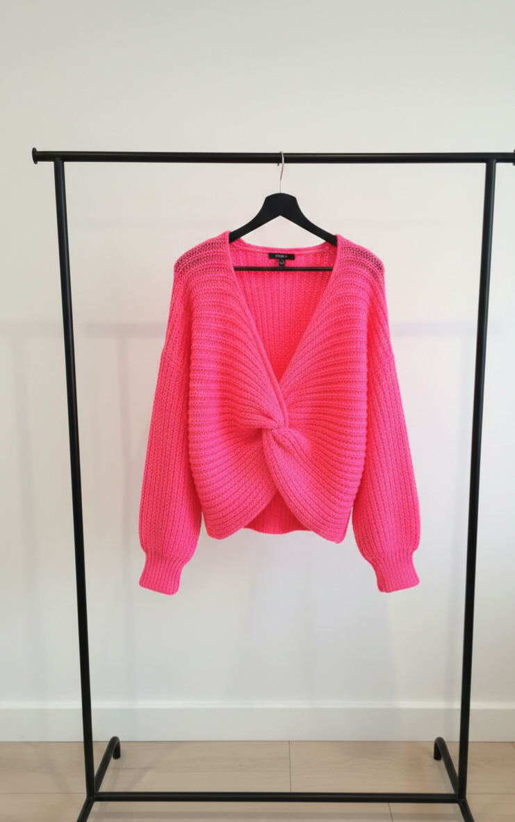 Damen Strickpullover Oversized – Kuscheliger Sweater mit Rundhals