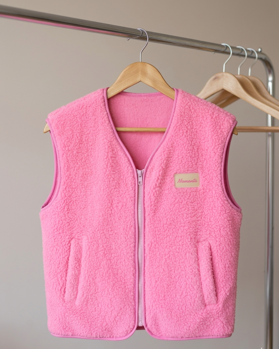 Teddy Weste Damen Namaste – Kuschelige Sherpa Fleece Weste mit Reißverschluss