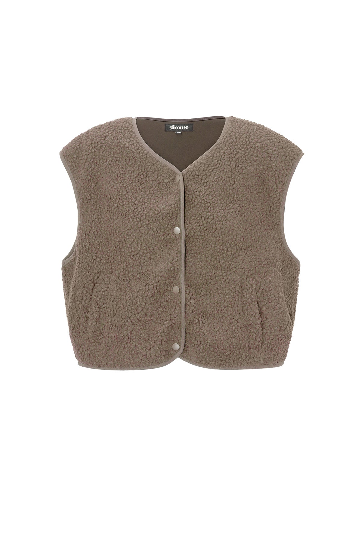 Woven Polyester Fiber Women's Vest Casual Solid Color Fall/Winter