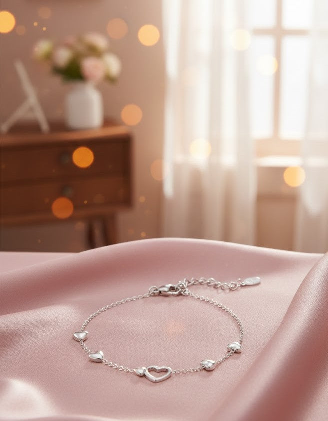 Damen Armband Edelstahl – All You Need Is Love mit Herz-Design