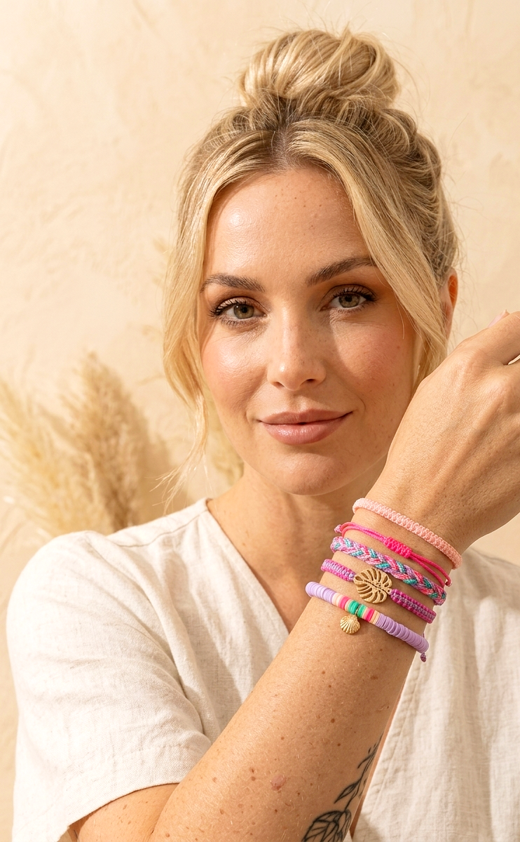 Pastell & Neon Armbänder Set – Boho Hingucker für deinen Look 🌸⚡