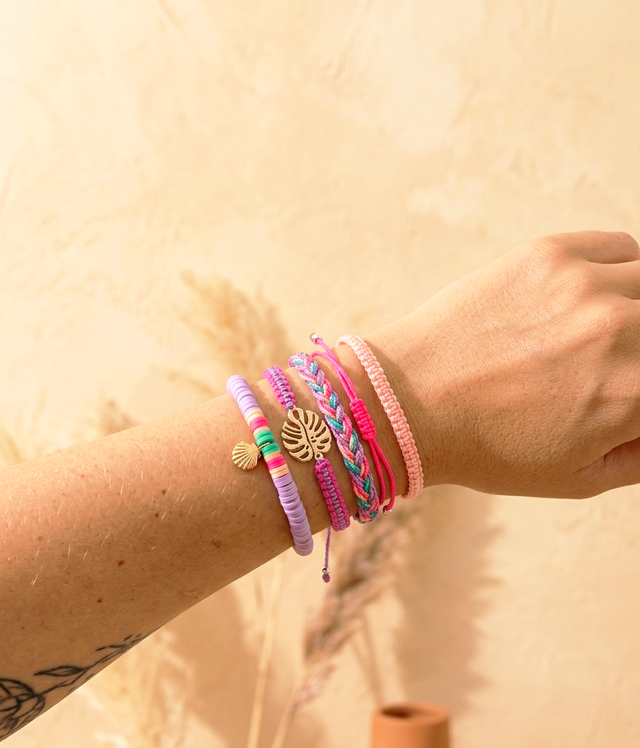 Pastell & Neon Armbänder Set – Boho Hingucker für deinen Look 🌸⚡