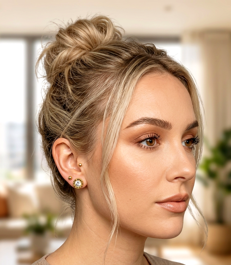 Elegante Ohrstecker "Roma" mit Kristall in Gold-Optik ✨💛