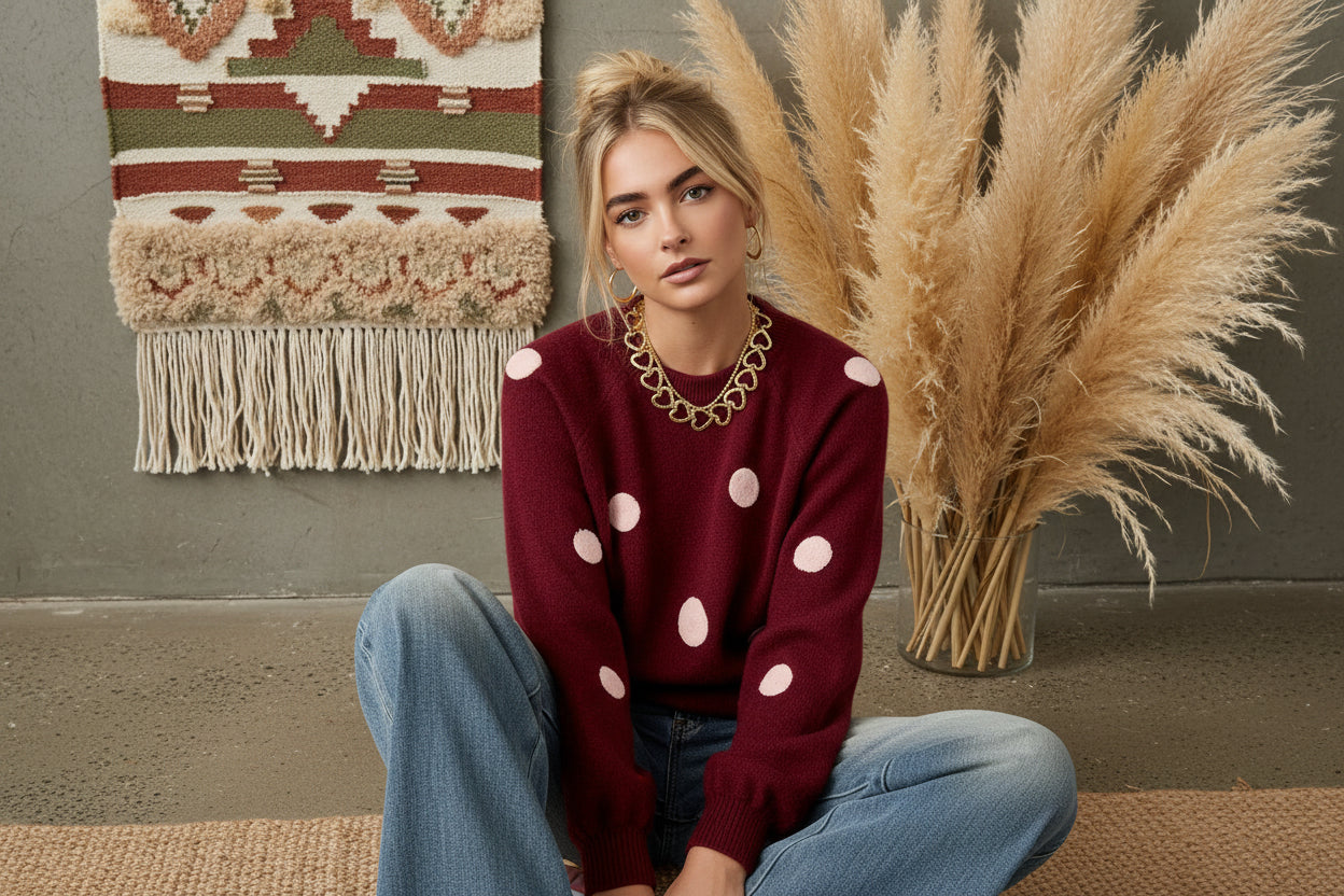 Dotted sweater