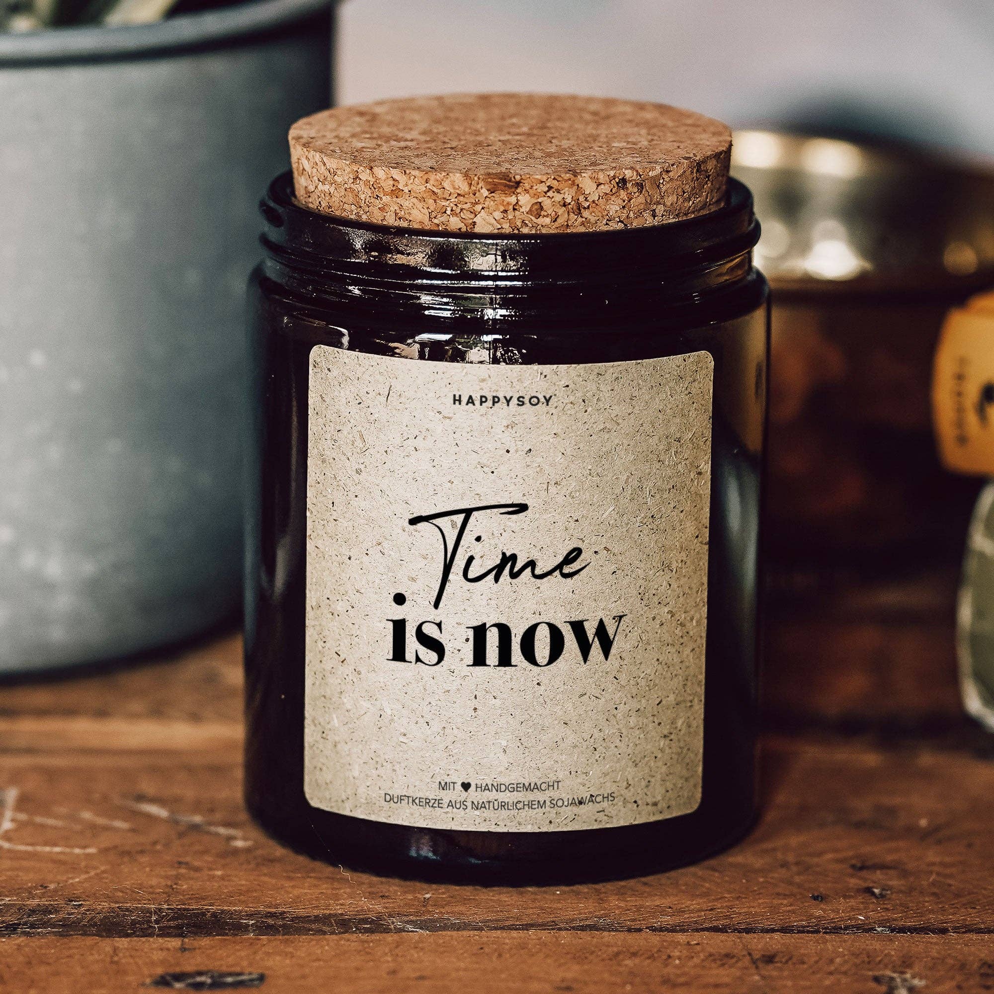 Duftkerze Time is Now – Yoga & Meditation Kerze | Soja Duftkerze Achtsamkeit