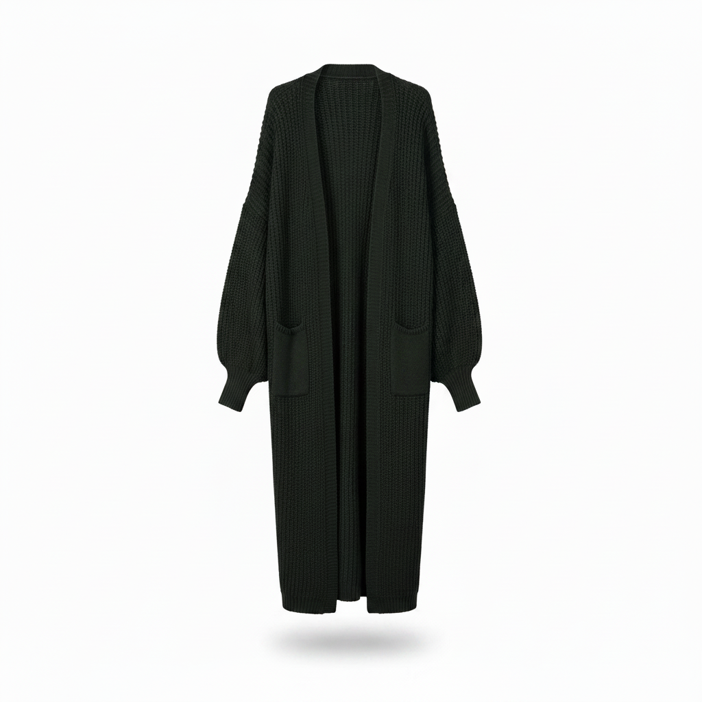 Bereinigter GMC-Freisteller Cardigan Dunkelgrün