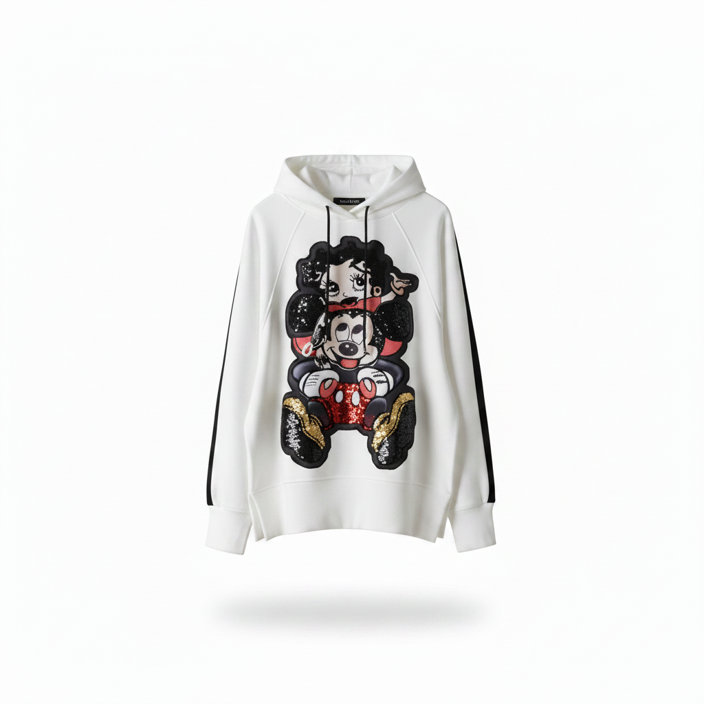 Bereinigter GMC-Freisteller Glitzer-Hoodie
