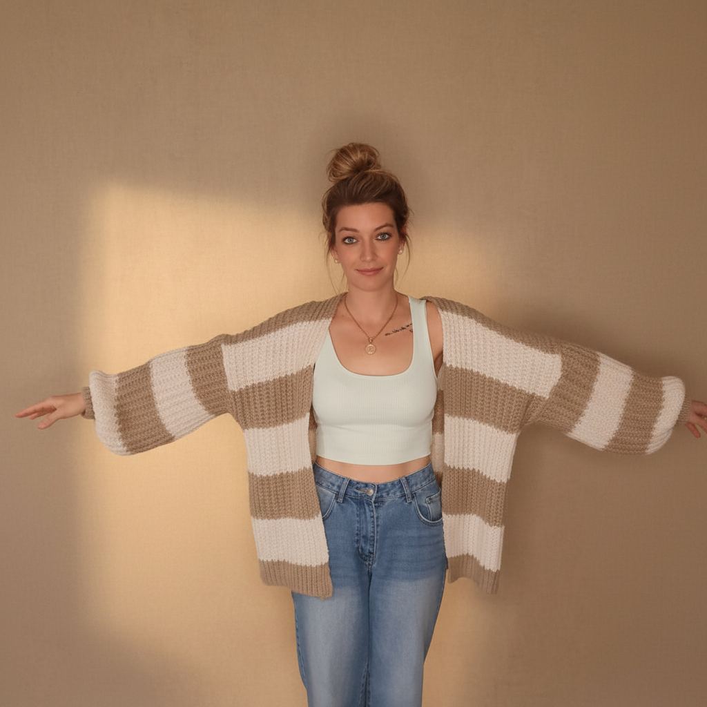 Cardigan mit Model