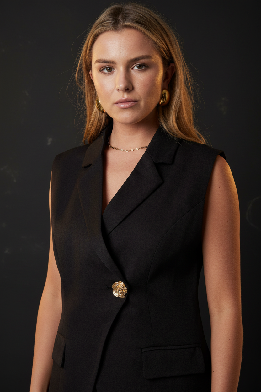 Detail-Aufnahme Blazer-Weste