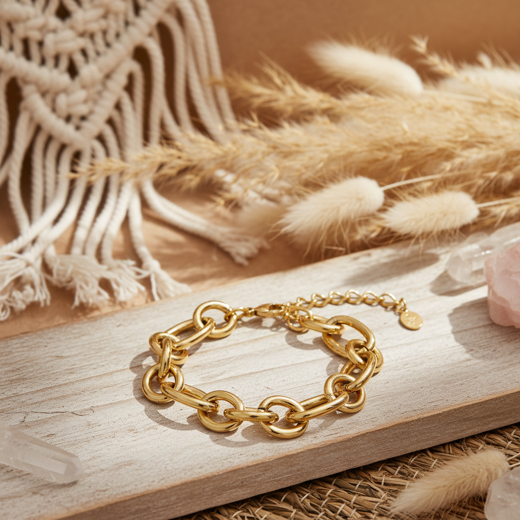 Edelstahl Kettenarmband Boho Lifestyle 1