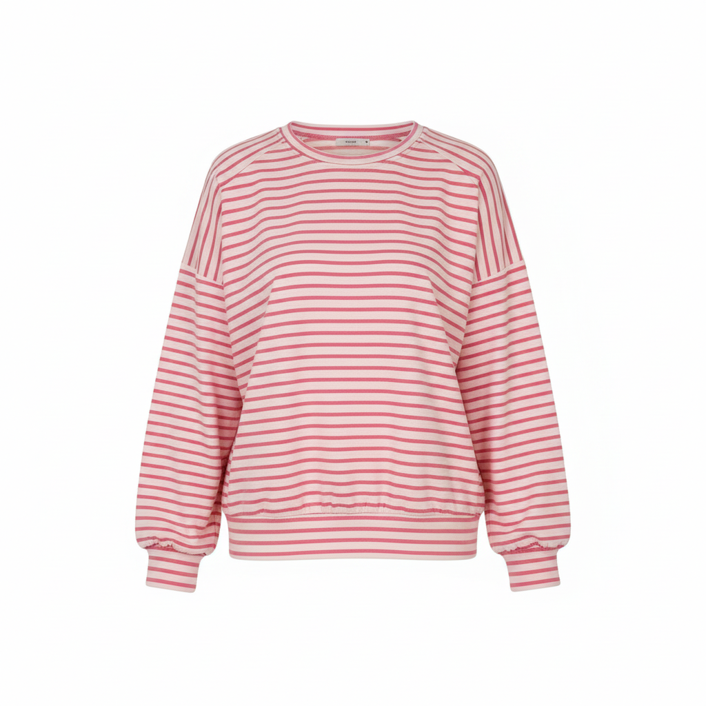 GMC-Freisteller Damen Streifen Sweatshirt Pink