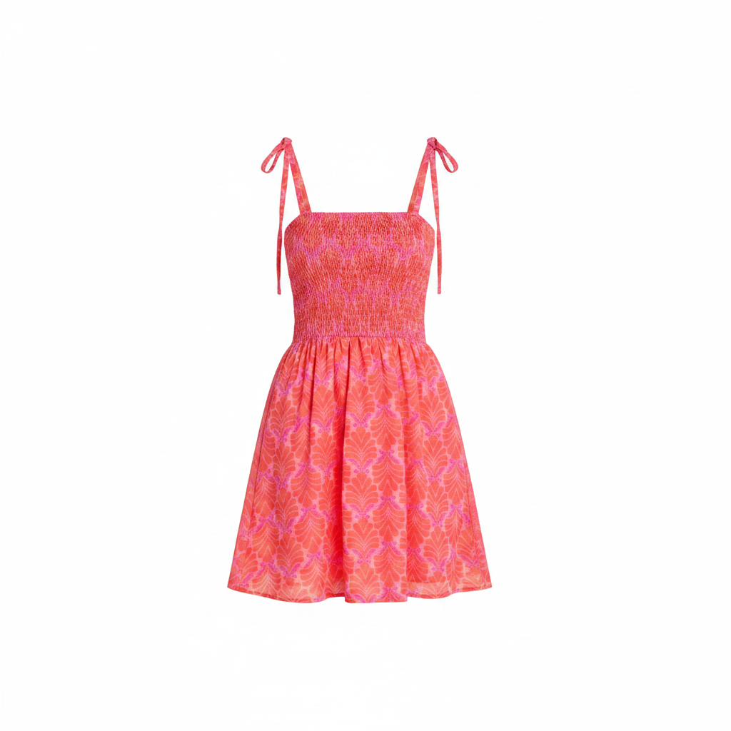 GMC-Freisteller Sommer-Minikleid Pink Orange