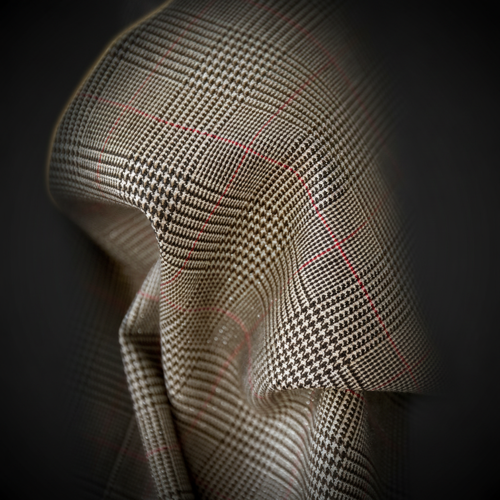 Damen Anzug-Set Polyester Karomuster - Dark Luxe Style