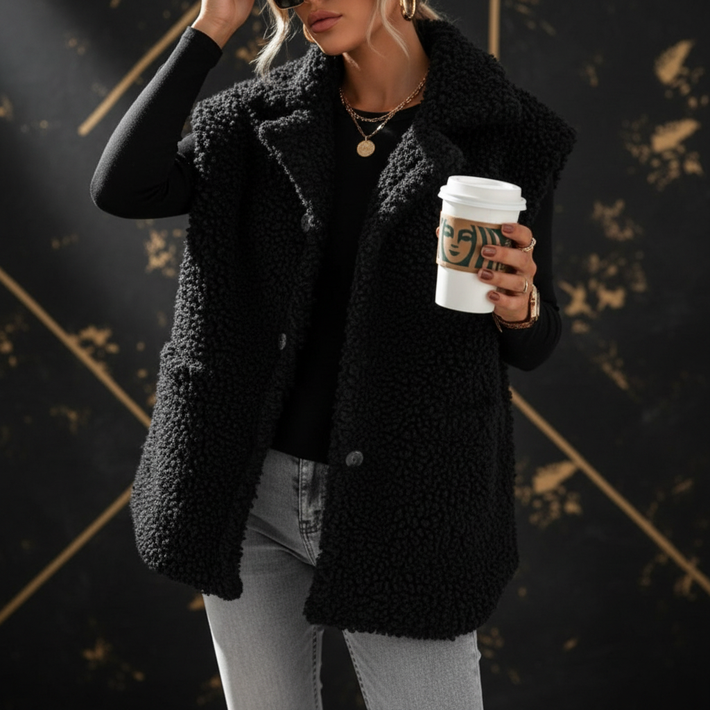 Hongqizo Fleece Vest - Dark Luxury Background