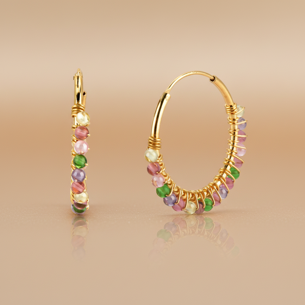 Sterling Silber Ohrringe Seitenansicht