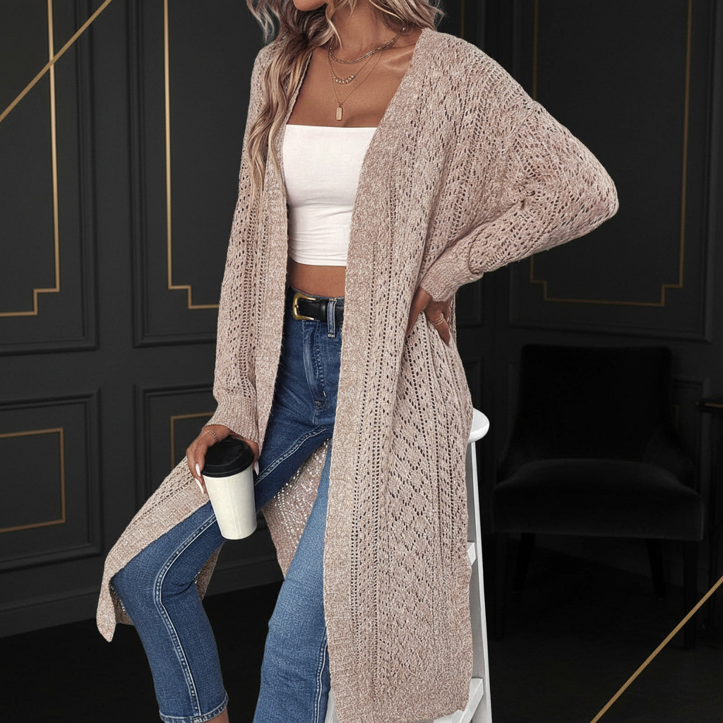 Cardigan Knitwear - Dark Luxe Editorial