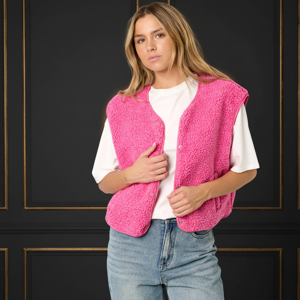 Damen Weste Polyester Casual Solid Color - Dark Luxe Style