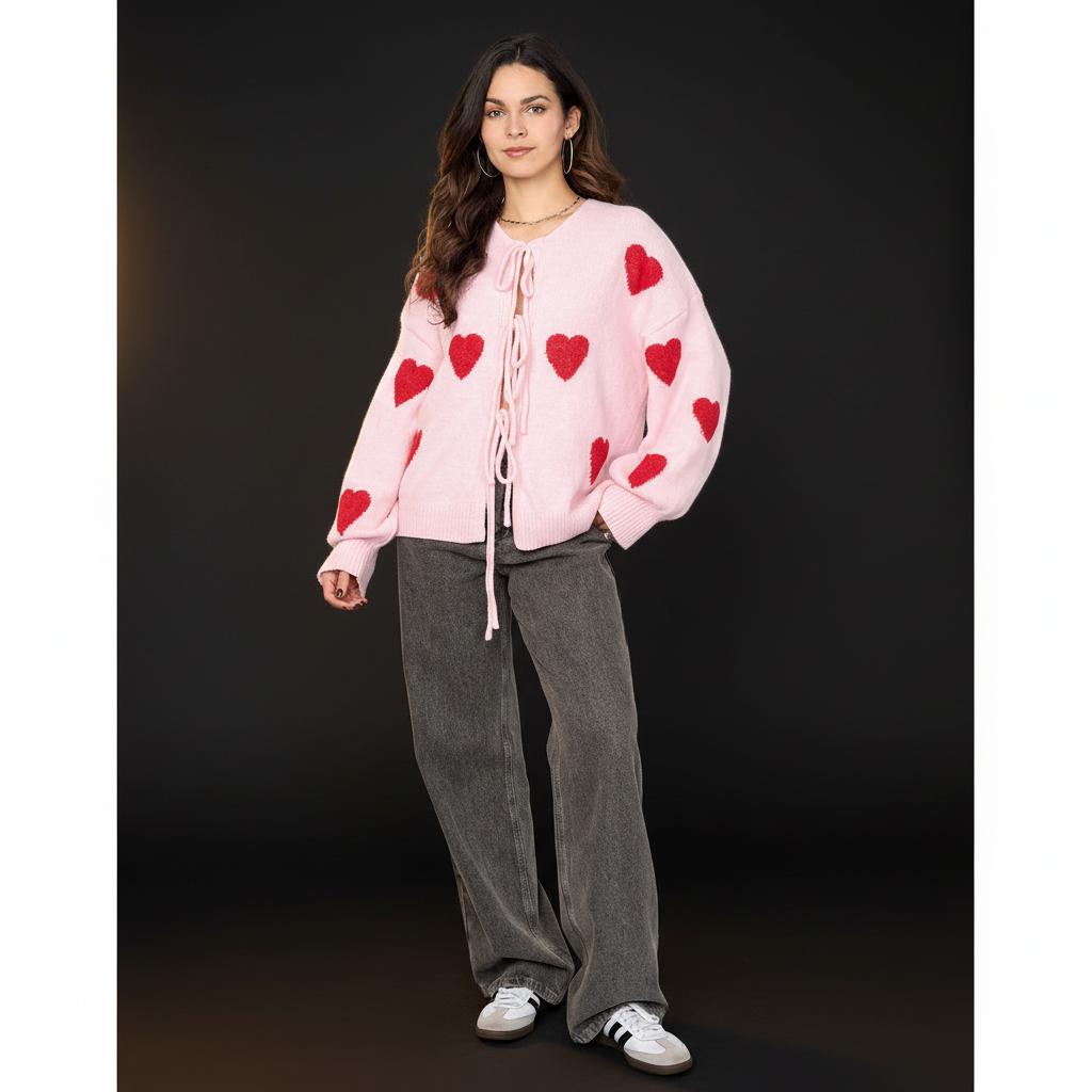 LOVE ME Cardigan Yellow - Premium Dark Luxe