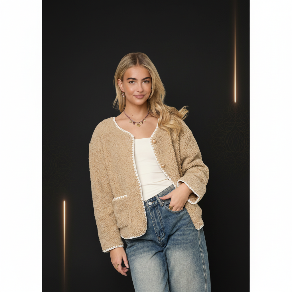 The Zoe Jacket - Premium Detail Shot