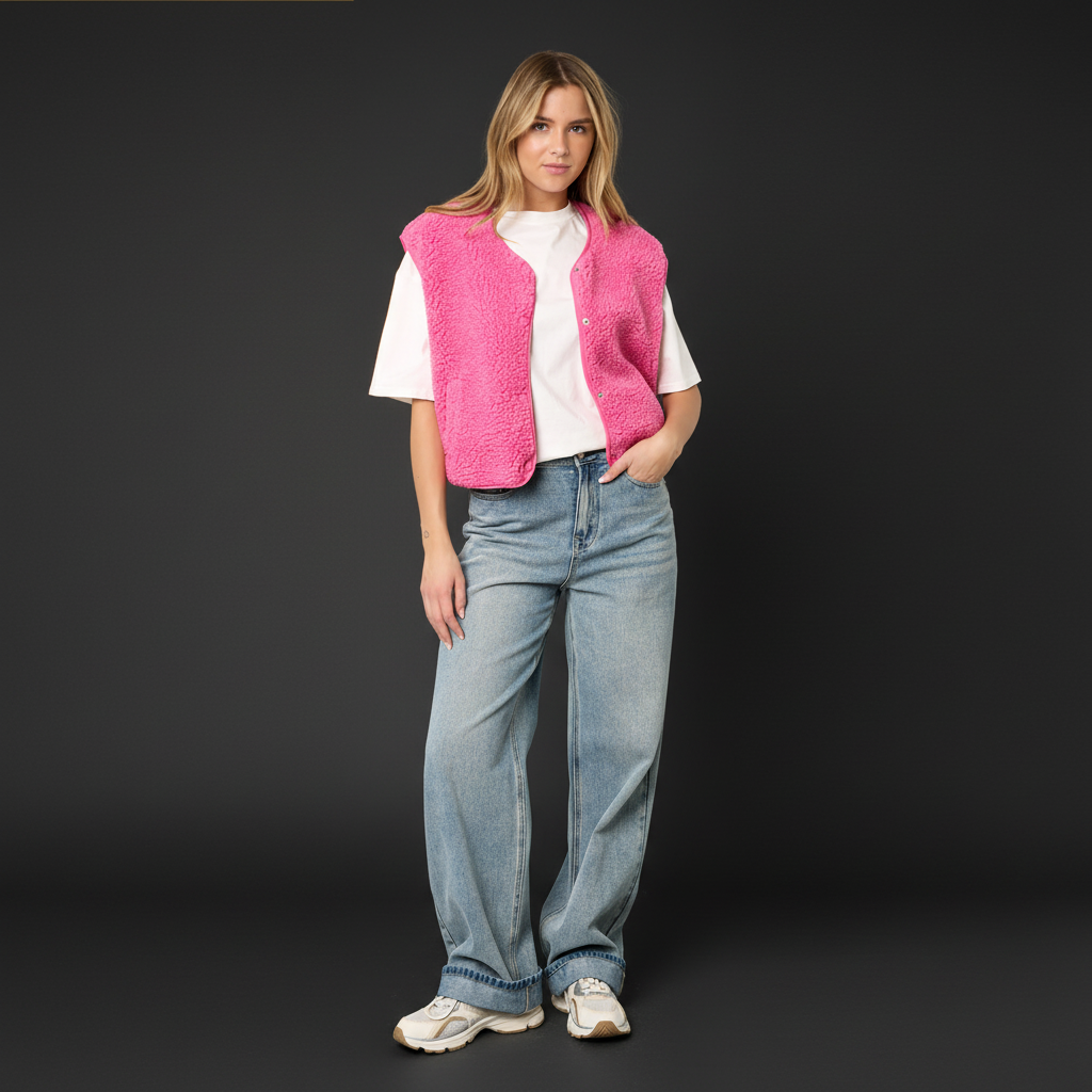 Damen Weste Polyester Casual Solid Color - Dark Luxe Style