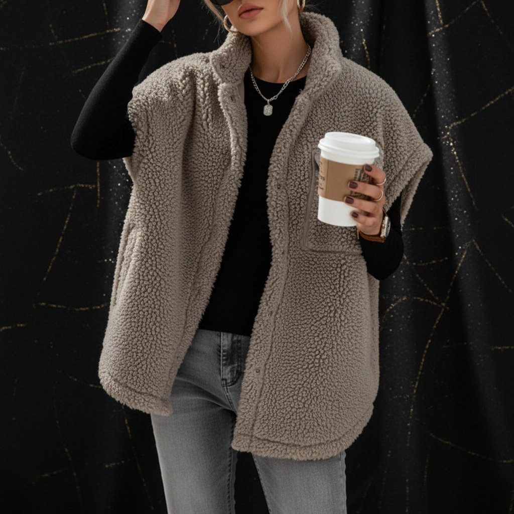 Hongqizo Fleece Vest - Dark Luxury Background