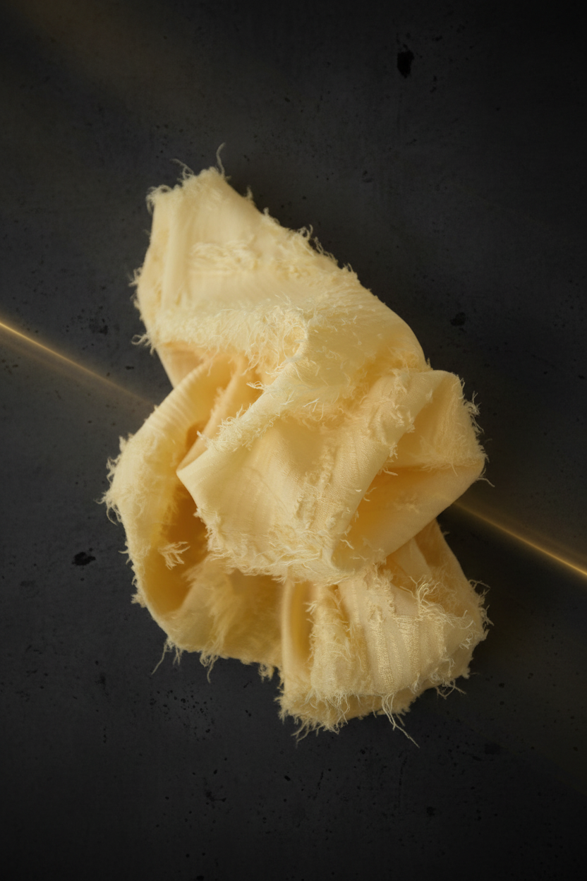 Strukturiertes Top Off-White - Dark Luxe Editorial Style