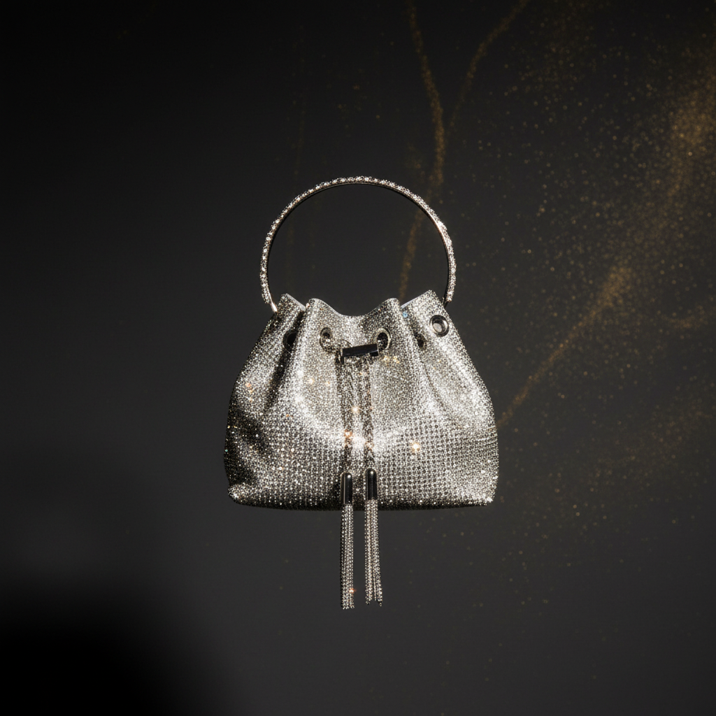 Abendtasche Schwarz mit Premium Hintergrund