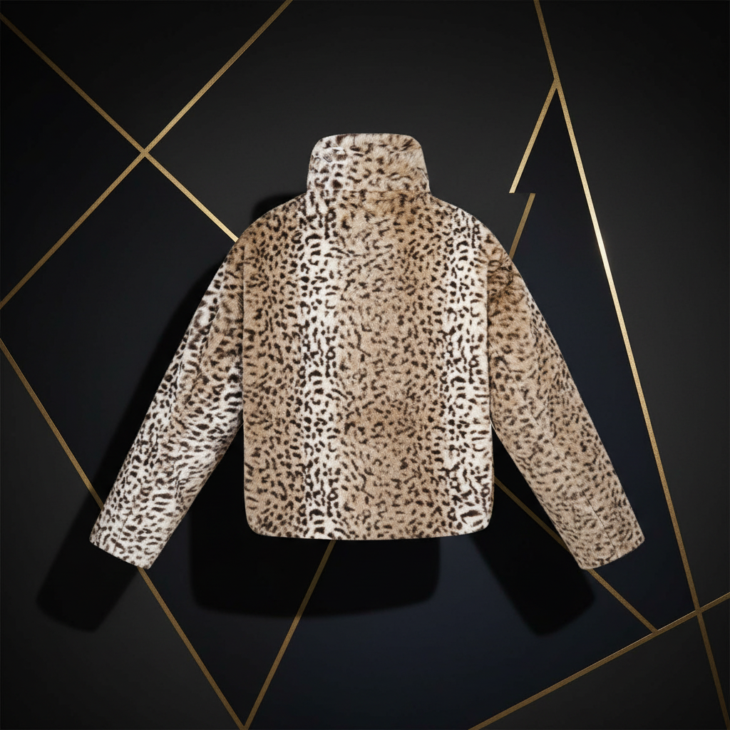 Leopard Print Jacke Beige - Lifestyle