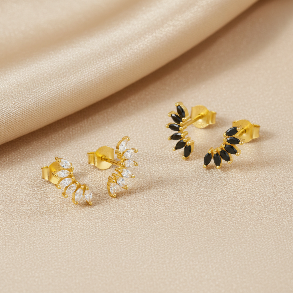 Rock Punk Ohrringe Nahaufnahme