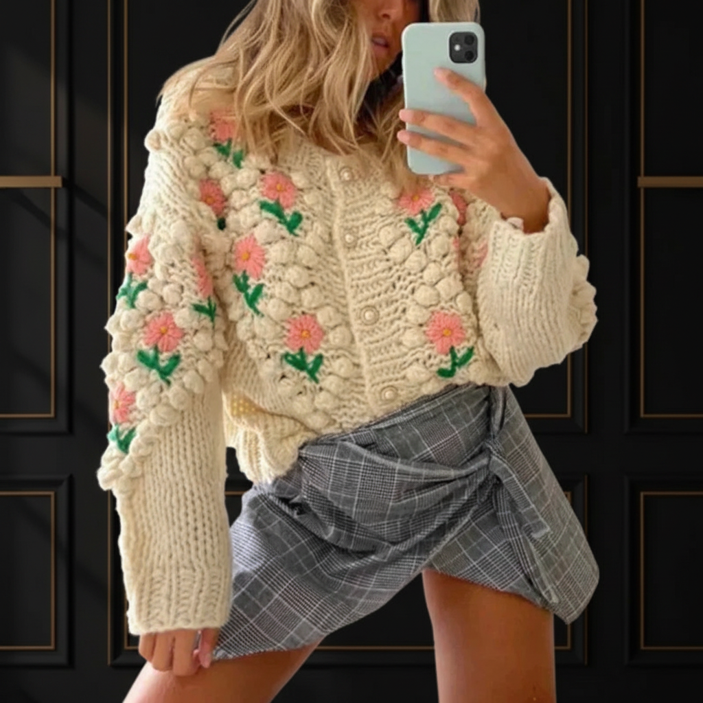 Damen Cardigan - Premium Dark Luxe