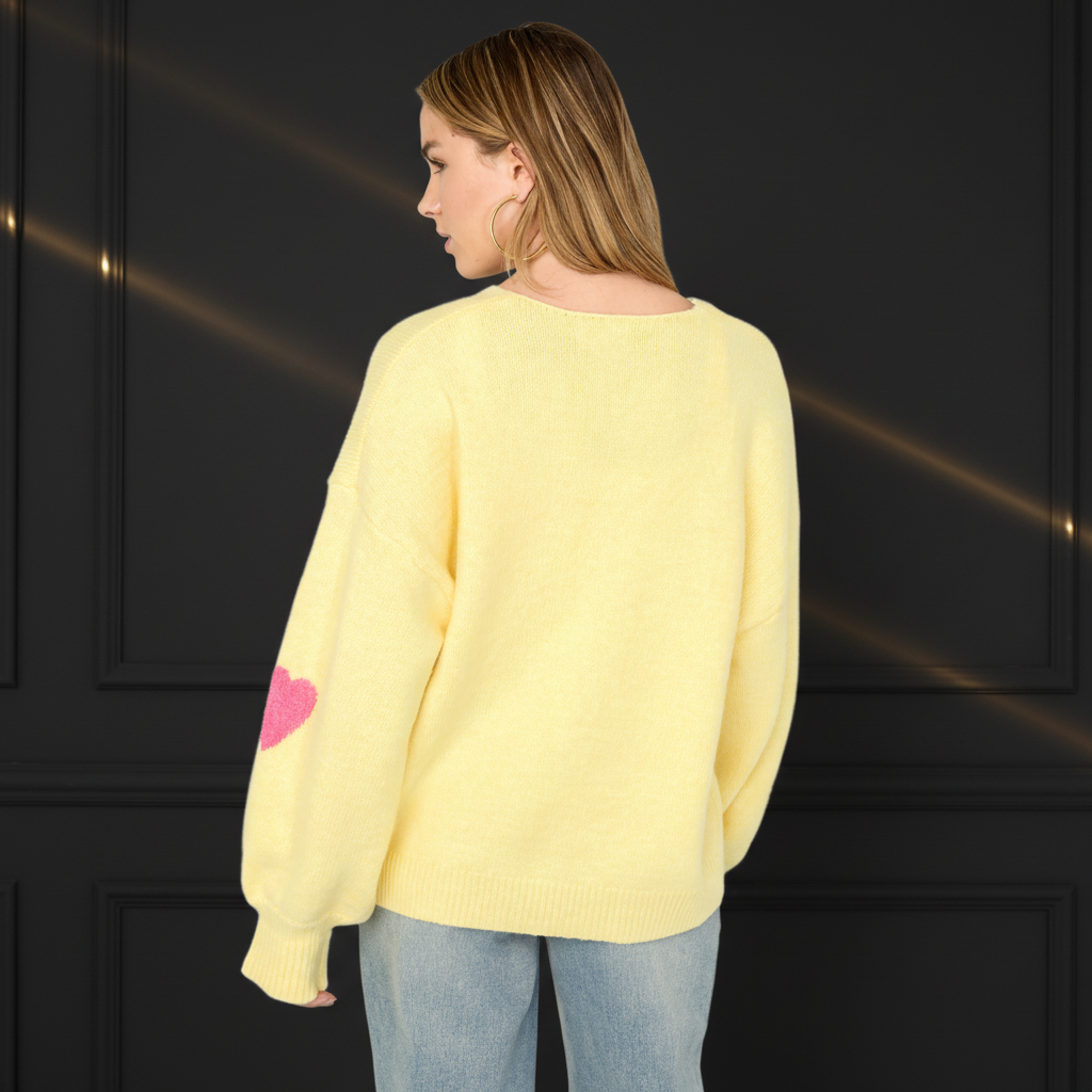 LOVE ME Cardigan Pink - Premium Dark Luxe