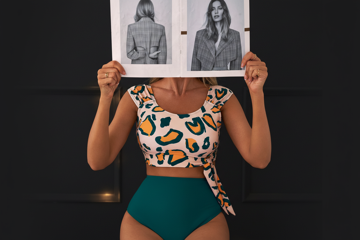 Green Leopard Print Bikini - Dark Luxe