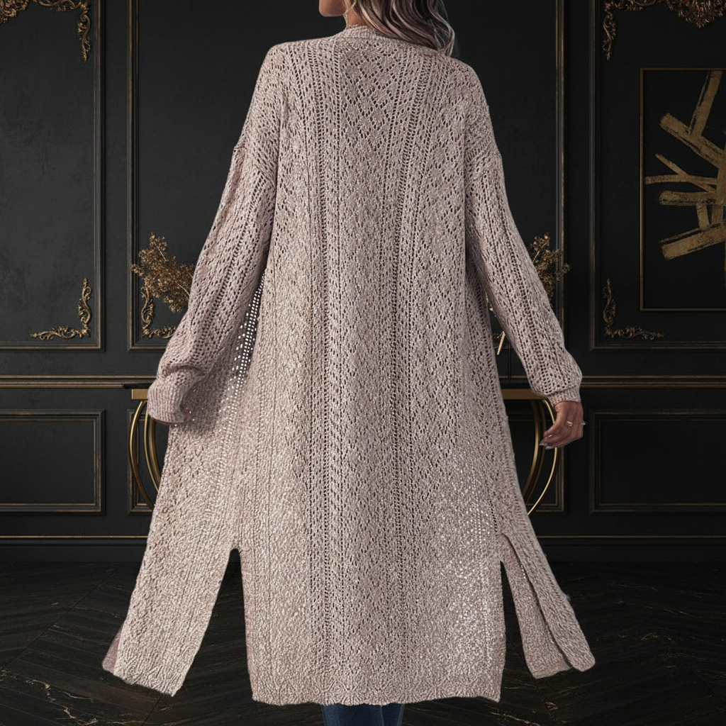 Premium Strickjacke - Dark Luxe Detail