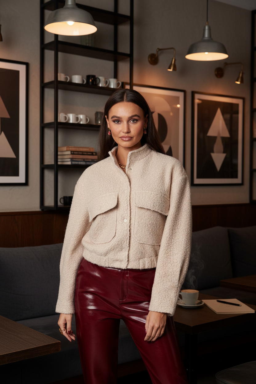 Jacke mit gemütlichem Ambiente