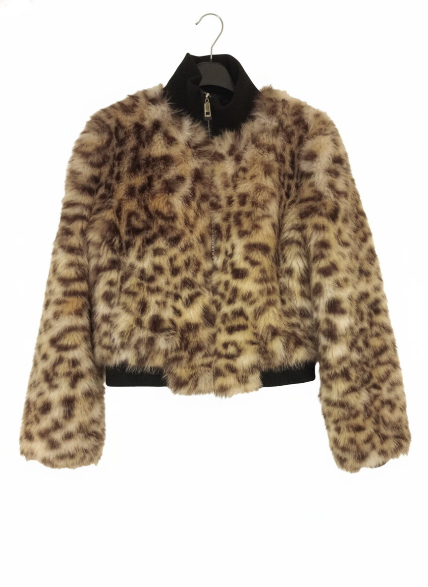 Damen Leopard Jacke – Kuschelig & Elegant für Herbst & Winter