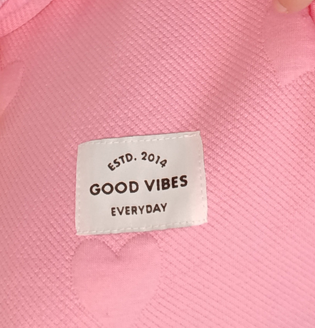 Hoodiejacke Zwillingsherz Love Damen, rosa, Detailaufnahme Logo
