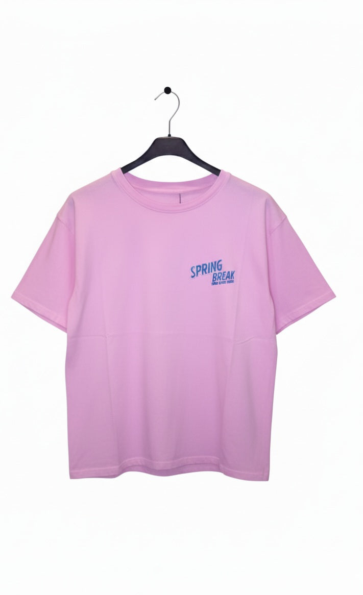 Damen T-Shirt Oversize – Baumwolle mit Motiv für Sommer & Frühling