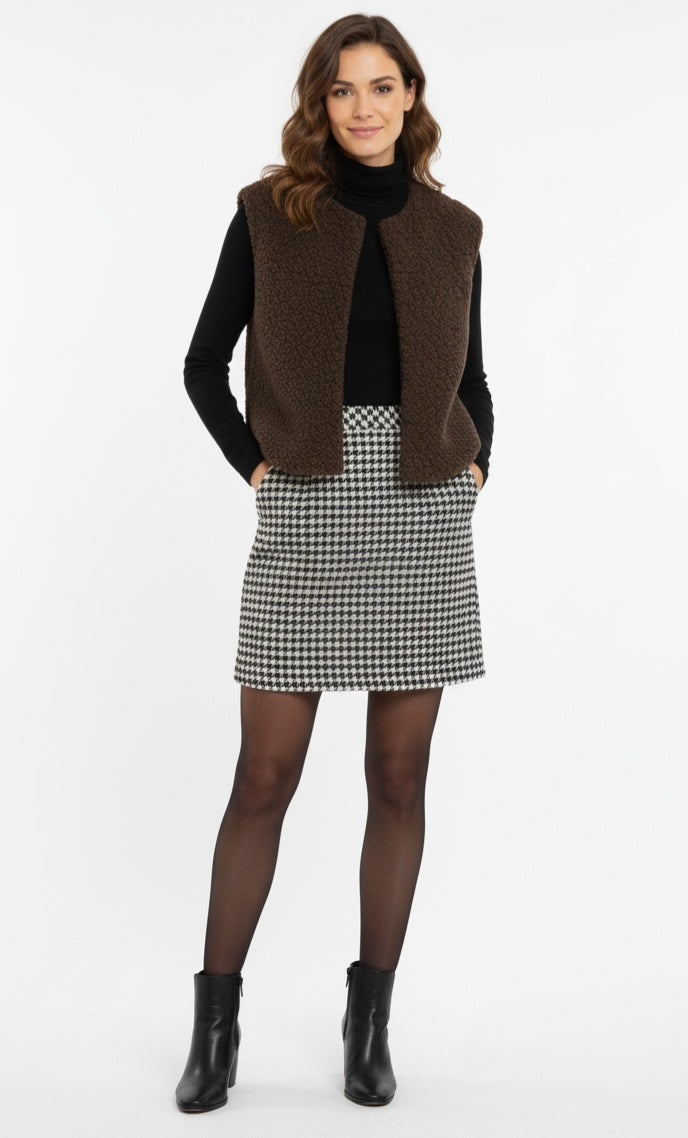 Damen,Teddyfell,Weste,warm,gemütlich,Herbst,Winter,modern,lässig,trendig,vielseitig