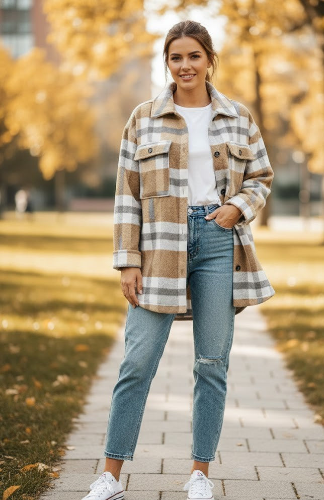 Trendalarm! Die karierte Oversize-Shacket