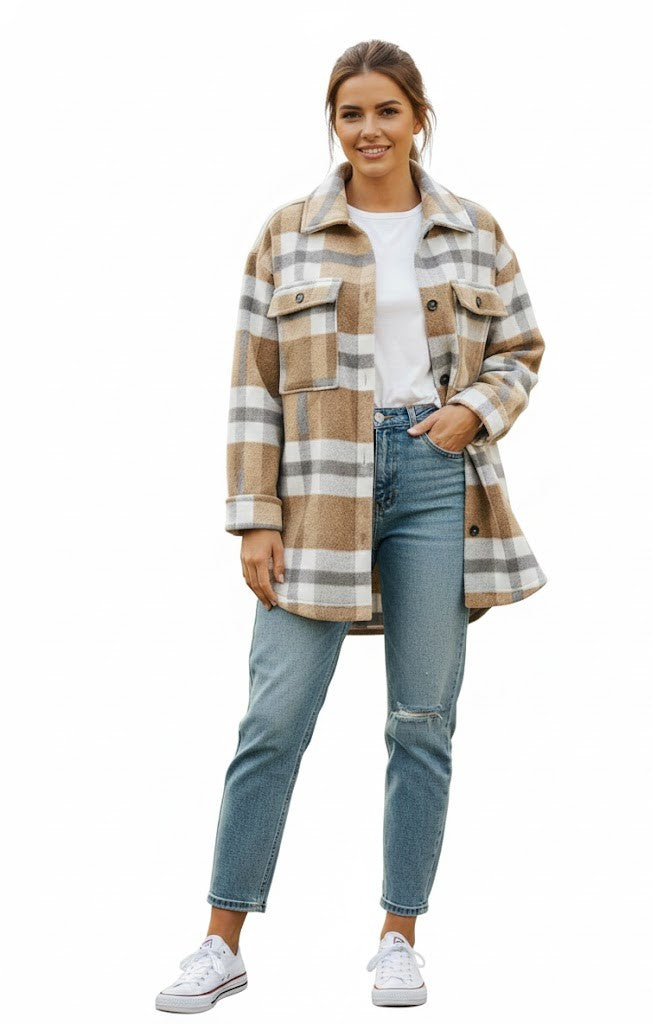 Trendalarm! Die karierte Oversize-Shacket