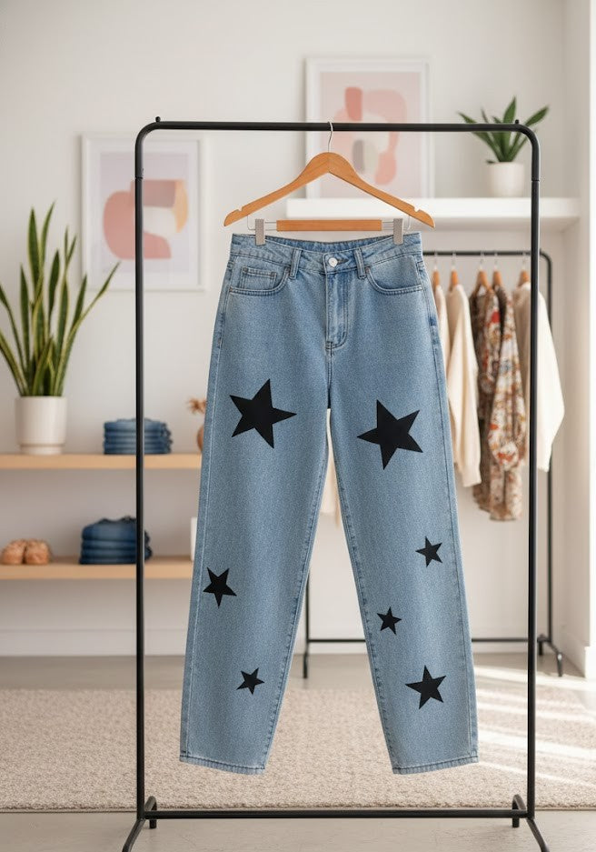 High Waist Wide Leg Jeans Damen – Star Bambusfaser