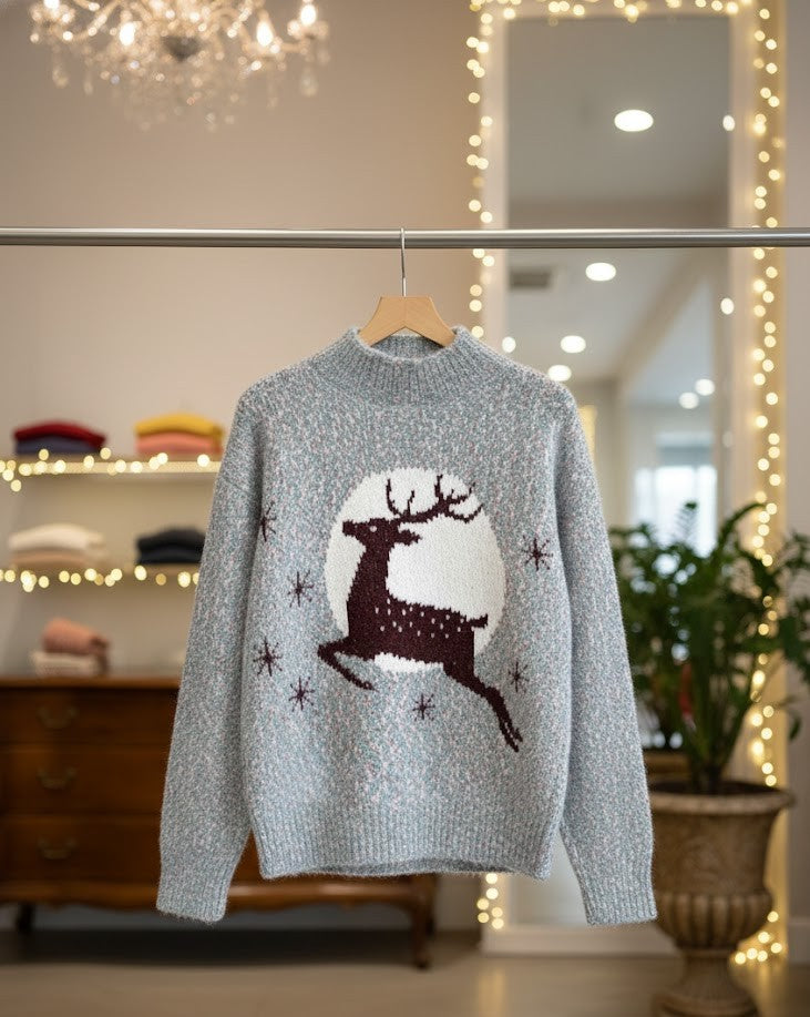Festlicher Rentier-Sweater für die Weihnachtszeit