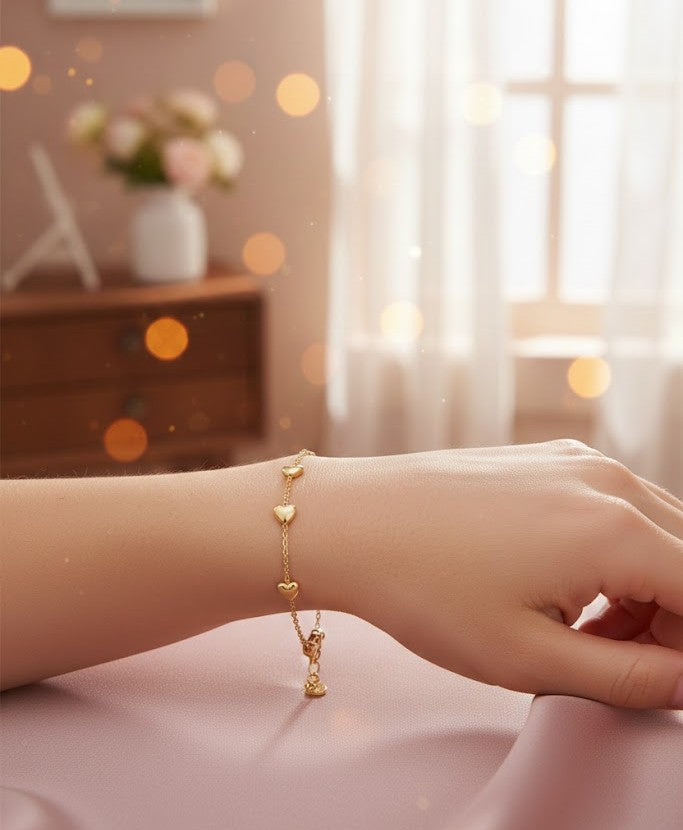 Damen Armband Edelstahl – All You Need Is Love mit Herz-Design