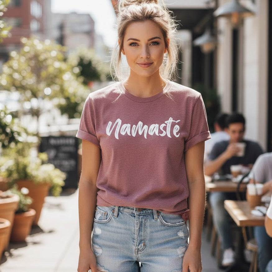 Namaste Yoga Shirt – Super Soft Unisex T-Shirt für Damen & Herren